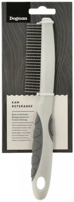 Dogman Kam roterende Grå 21,5cm