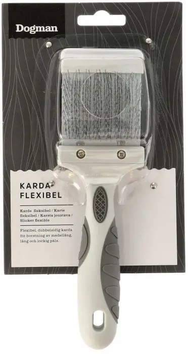 Dogman Karde fleksibel Grå S 19,5cm