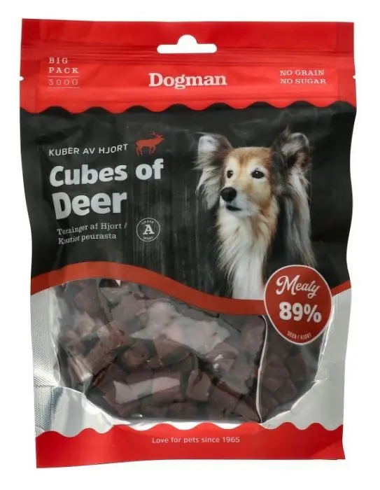 Dogman Kuber med hjort 300g