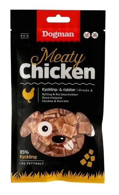 Dogman Kylling og risbiter 80g