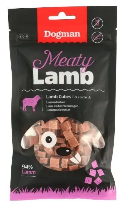 Dogman Lamb cubes 80g