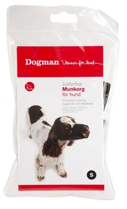 Dogman Munnkurv myk Svart L