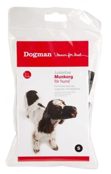 Dogman Munnkurv myk Svart S