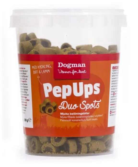 Dogman PepUps Duo Spots 3 smaker 300g
