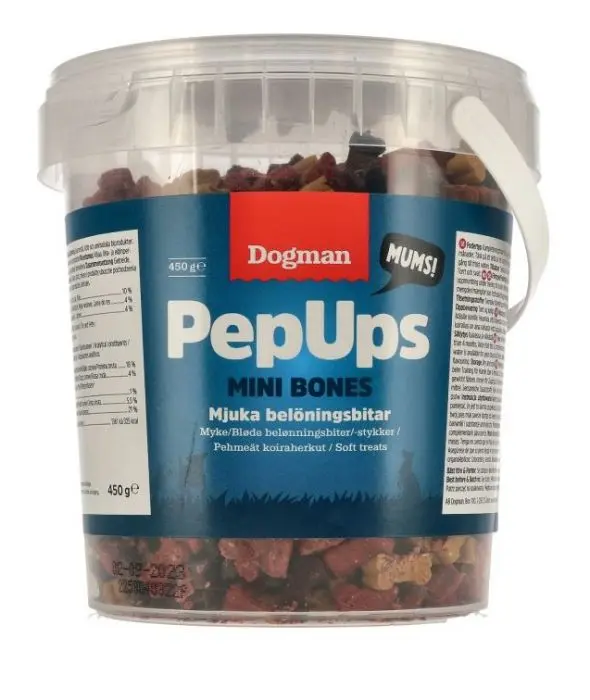 Dogman PepUps Miniben Kylling vilt 450g