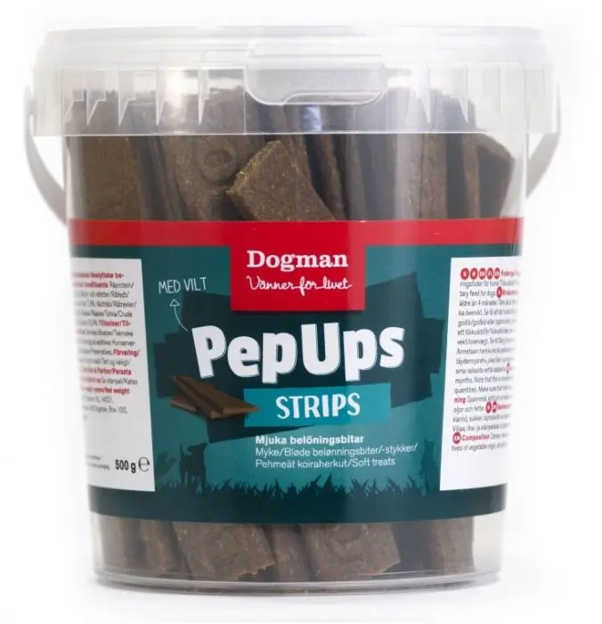 Dogman PepUps strips vilt 500g