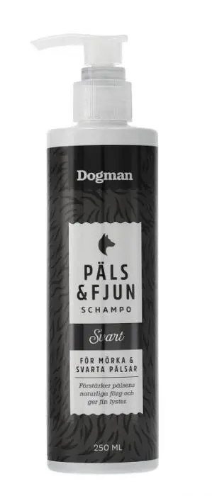 Dogman Sjampo Päls & Fjun Sort 250ml