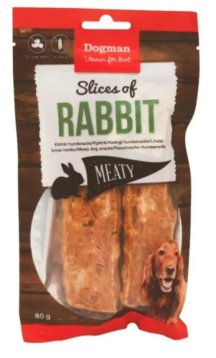 Dogman Slices of rabbit 80g