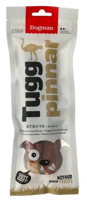 Dogman Tyggepinner med struts 2p M 20cm