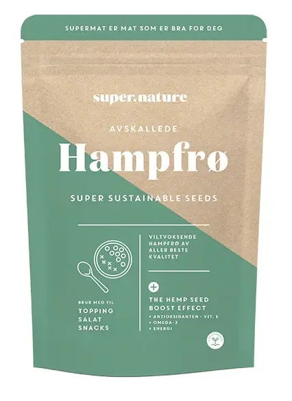 Supernature Avskallede Hampfrø 150 g