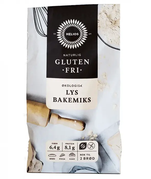 Helios Glutenfri Lys Bakemiks 600 g
