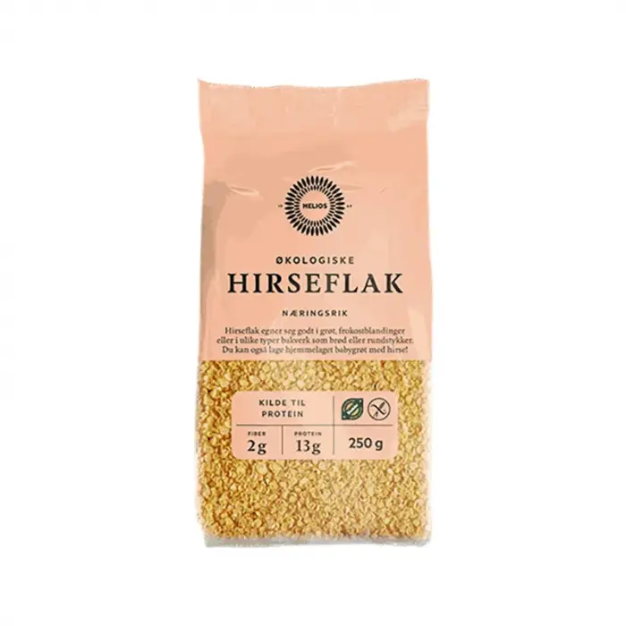 Helios Økologisk Hirseflak 250 g
