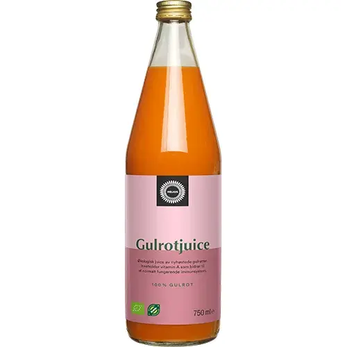 Helios Økologisk Gulrotjuice 0,75 L