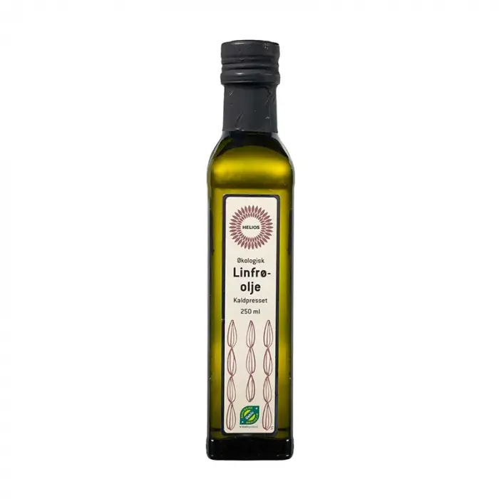 Helios Økologisk Kaldpresset Linfrøolje 250 ml