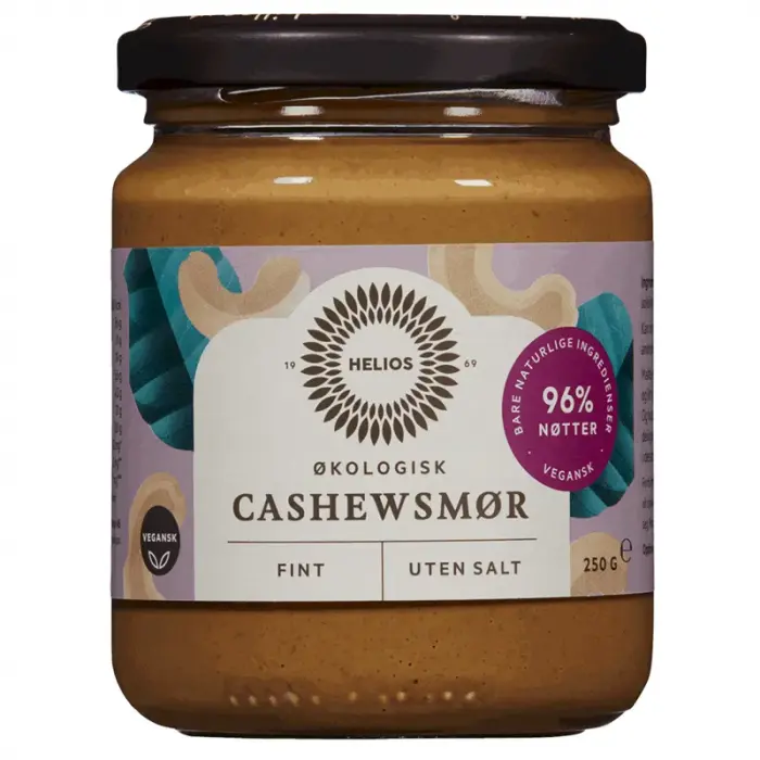 Helios Økologisk Cashewnøttsmør Fint 250 g
