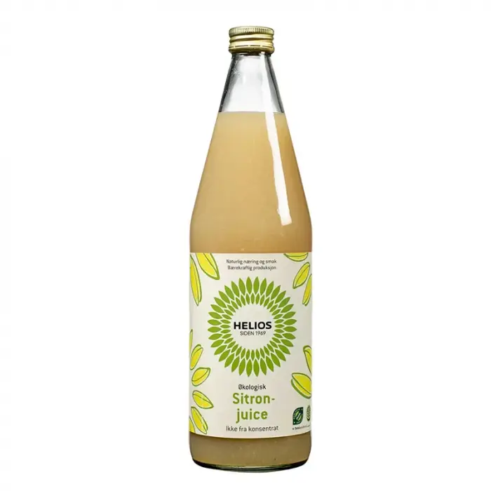 Helios Økologisk Sitronjuice 750 ml