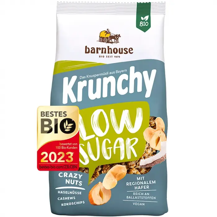 Barnhouse Müsli Med Nøtter Lavt Sukkerinnhold 375 g
