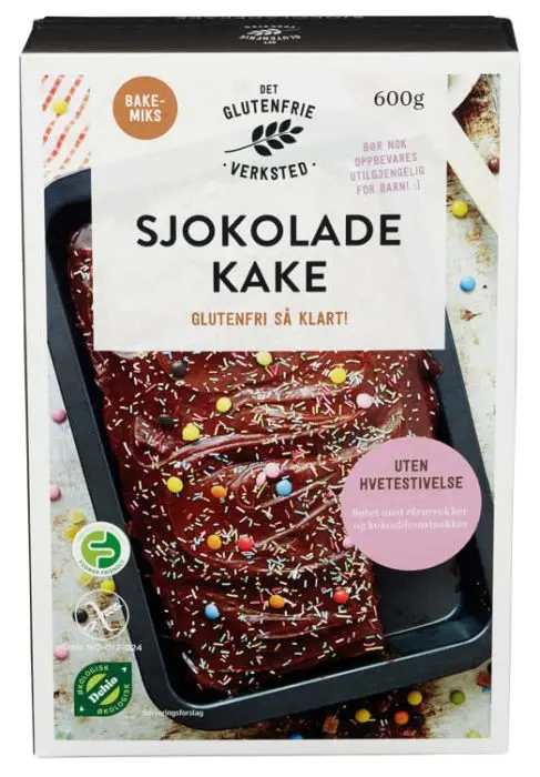 Glutenfri & økologisk Sjokoladekakemiks 600g