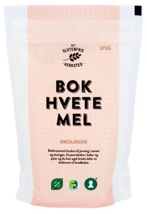 Glutenfri & Økologisk Bokhvetemel 375g