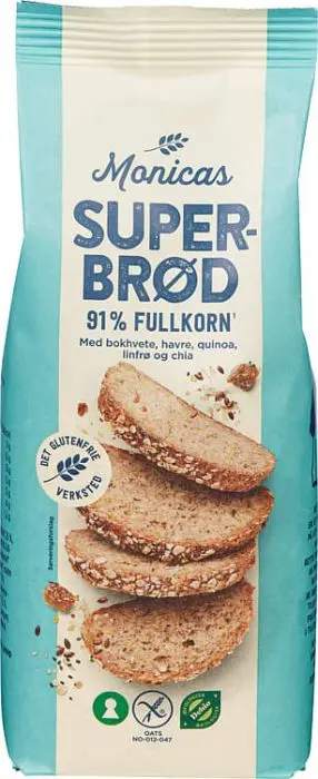 Glutenfri & Økologisk Superbrød Miks 450g