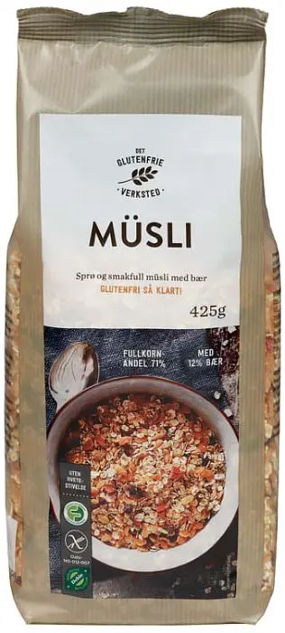 Müsli Glutenfri Med Bær