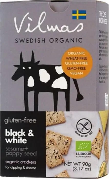 Vilmas Kjeks Black&White Glutenfri 90g