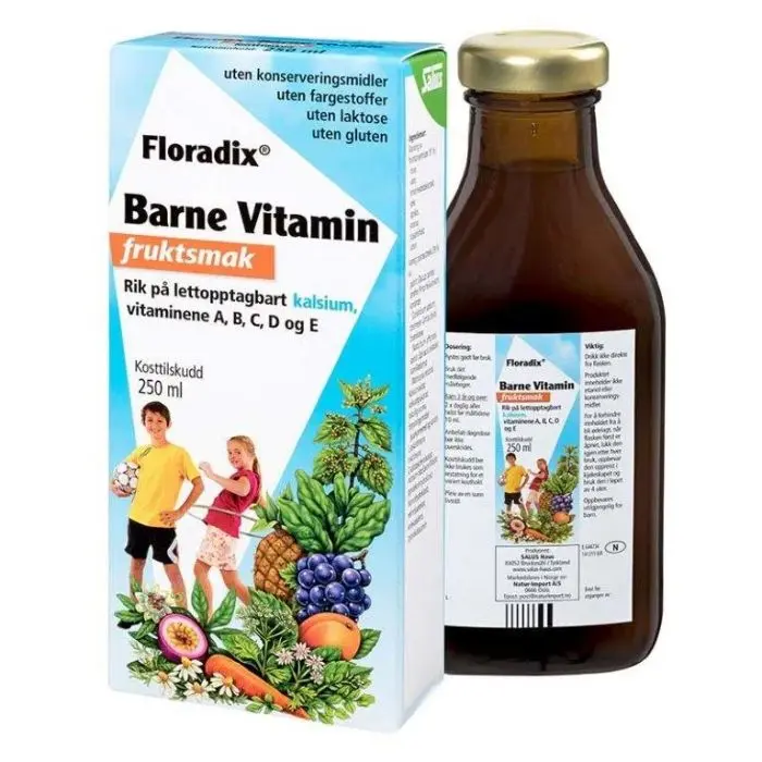 Floradix Barnevitamin med fruktsmak 250 ml