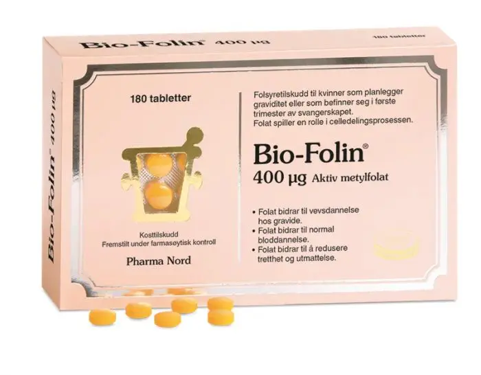 Pharma Nord Bio-folin 400 µg 180 Tabletter