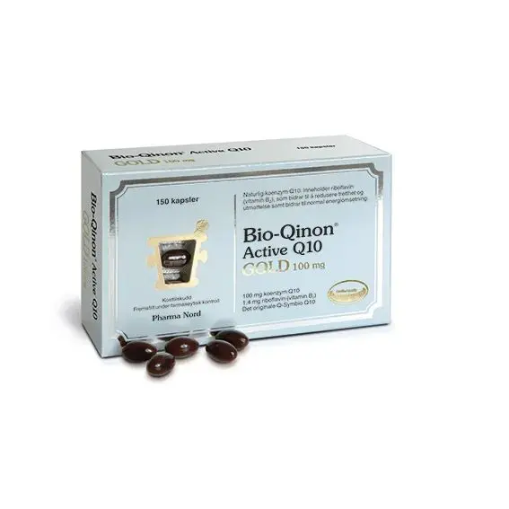 Pharma Nord Bio-qinon Q10 gold 100 mg 150 Kapsler