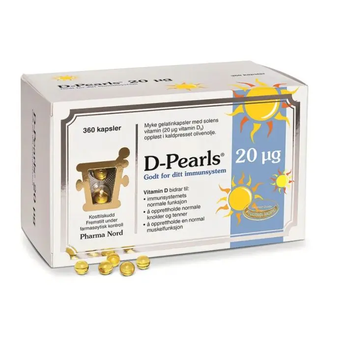Pharma Nord D-pearls 20µg 360 Kapsler