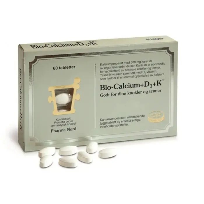 Pharma Nord Bio-calcium+D3+k 60 Tabletter