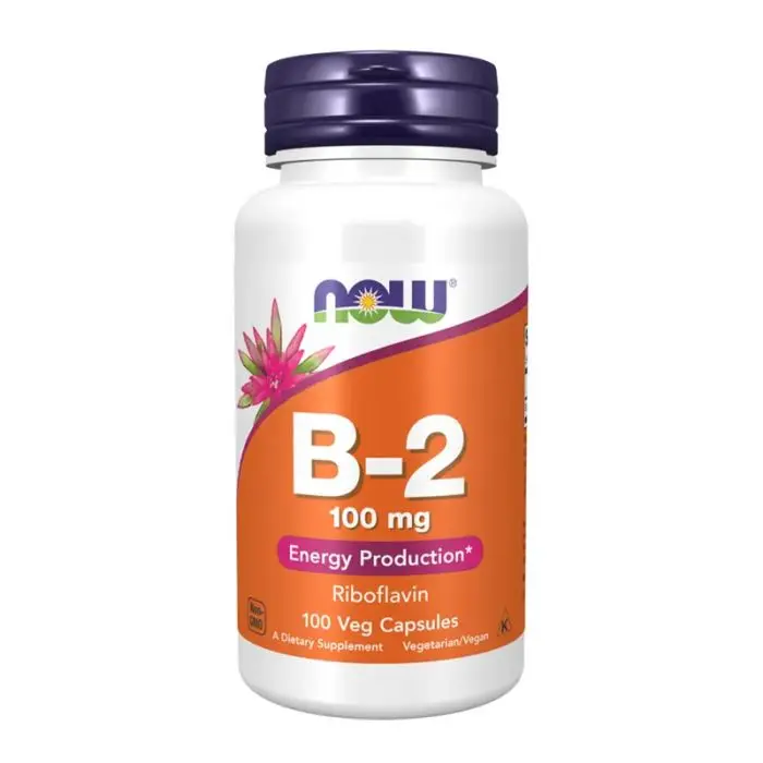 Now Vitamin B-2 100 mg 100 Kapsler