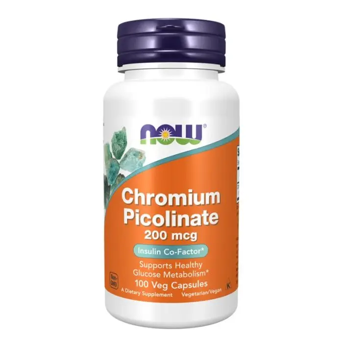 Now Krom Pikolinat 200mcg 100 Kapsler