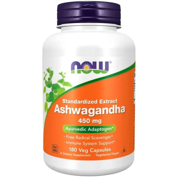 Now Ashwaghanda 450 mg 180 Kapsler