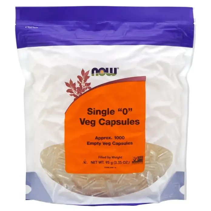 Now Empty Vegan Capsules 1000 stk
