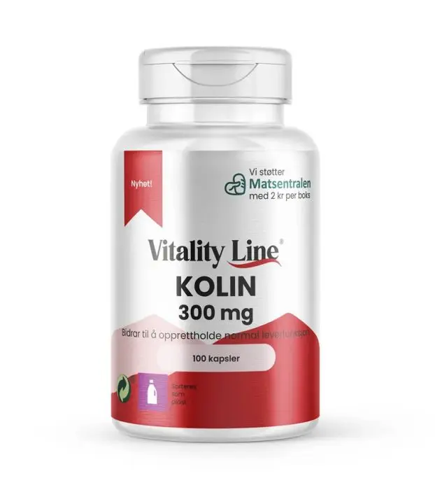 Vitality Line Kolin 300 Mg 100 Kapsler