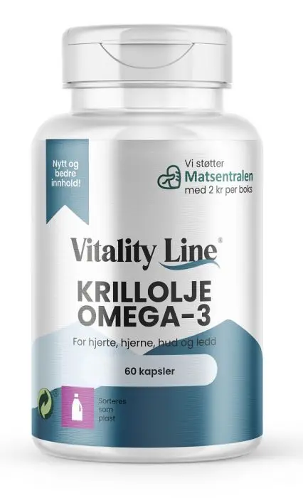 Vitality Line Krill Olje Omega3 60 Kapsler