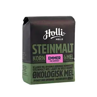 Holli Mølle Emmer Finmalt Øko 1 Kg