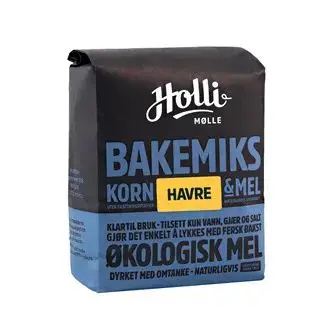 Holli Mølle Havre Bakeblanding Øko 1 Kg