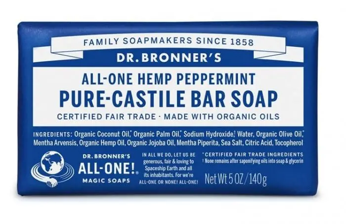 Dr. Bronner's Magic Bar Soap Peppermint 140g