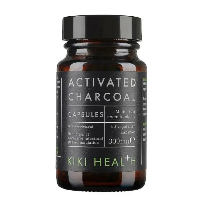 Kiki Health Activated Charcoal 300 Mg 50 Kapsler