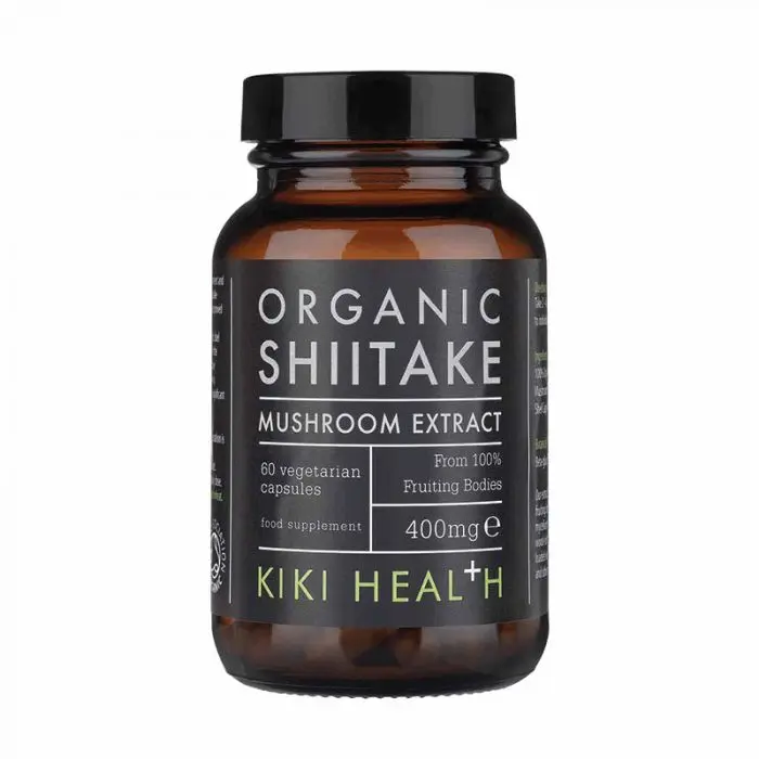 Kiki Health Organic Shiitake Extract 400mg 60 Kapsler