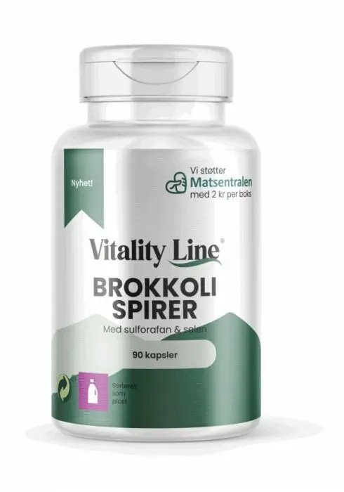 Vitality Line Brokkolispirer 90 kapsler