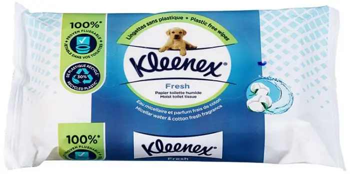 Kleenex fuktet toalettpapir Fresh 42 stk