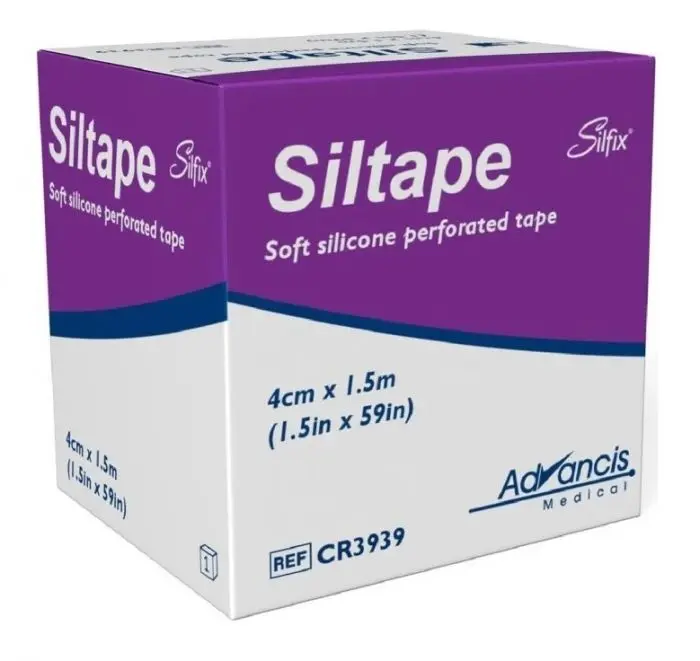 Siltape medisinsk silikontape 4cmx1,5m