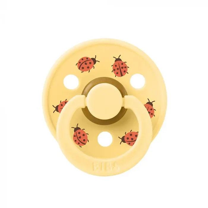 BIBS smokk Studio Colour Ladybug Friends Latex Size 2 Pale Butter 1 stk