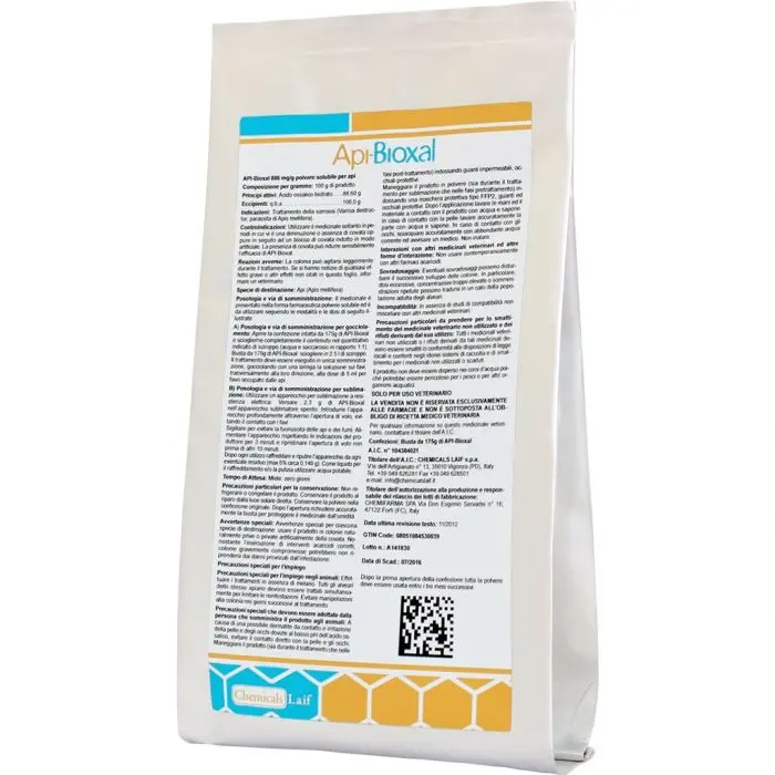 Api-Bioxal vet 886 mg/g pulver til oppløsning 350 g