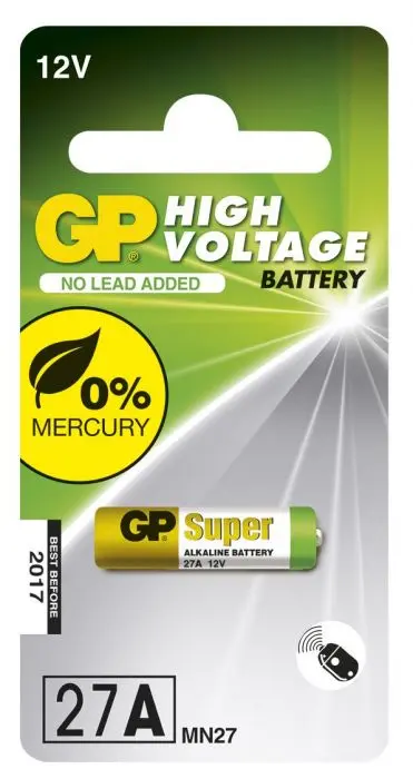 GP Alkaline batteri 12V 27AF/MN27 1-pk