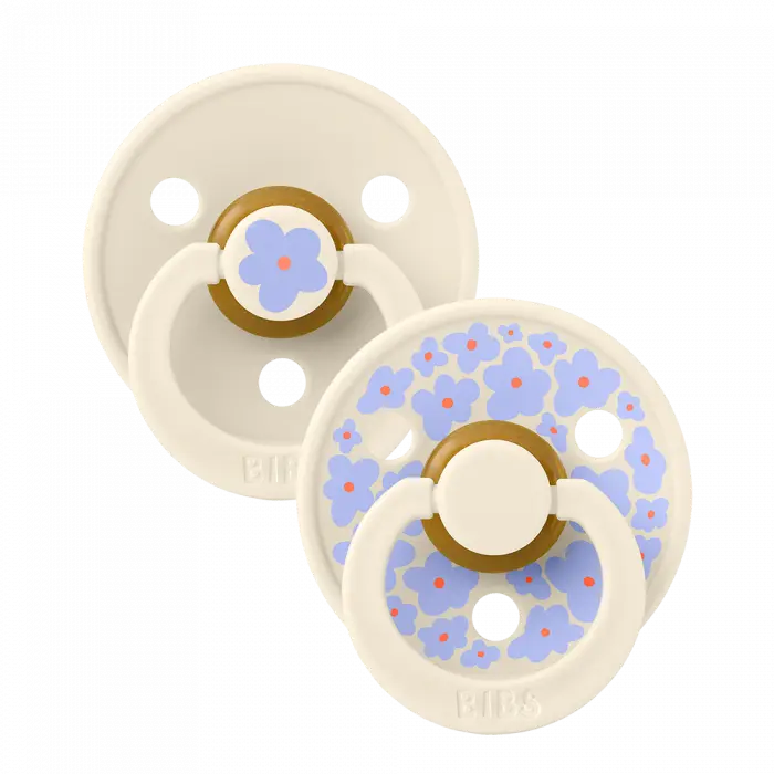 BIBS Pacifier Studio Colour Jasmine Latex Size 1 Ivory Mix 2 Stk