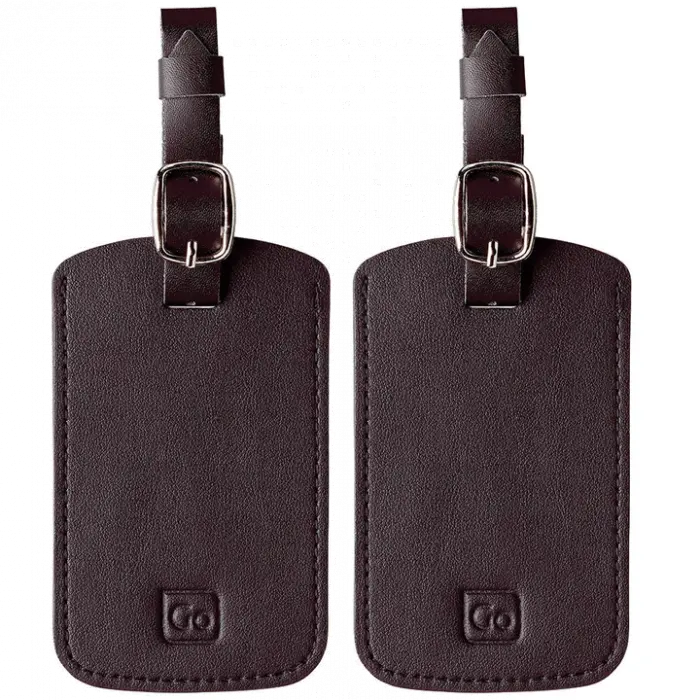 Go Travel Adressebrikke Sort 2 pk 1 stk